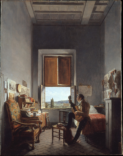 Léon Pallière (1787–1820) in His Room at the Villa Medici, Rome