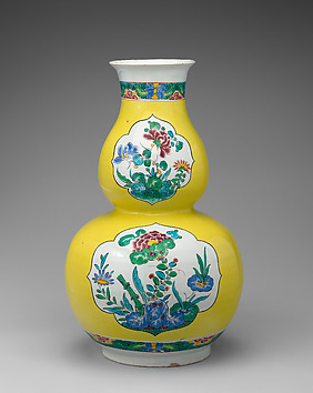 Image for Double-gourd vase (one of a pair)