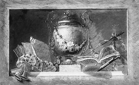 Image for Still life with musical instruments (one of a pair)