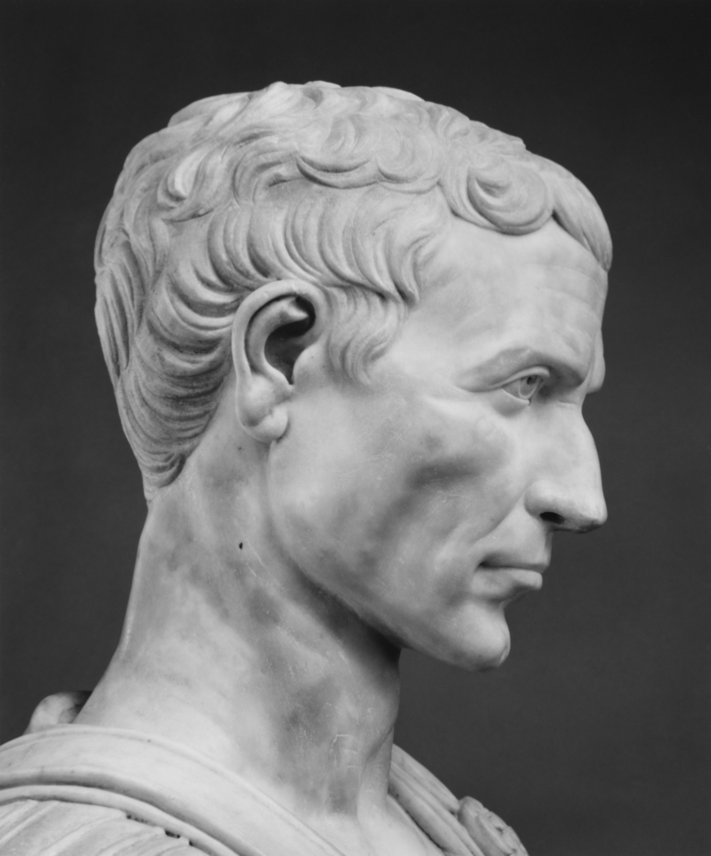 Julius Caesar Statue Head