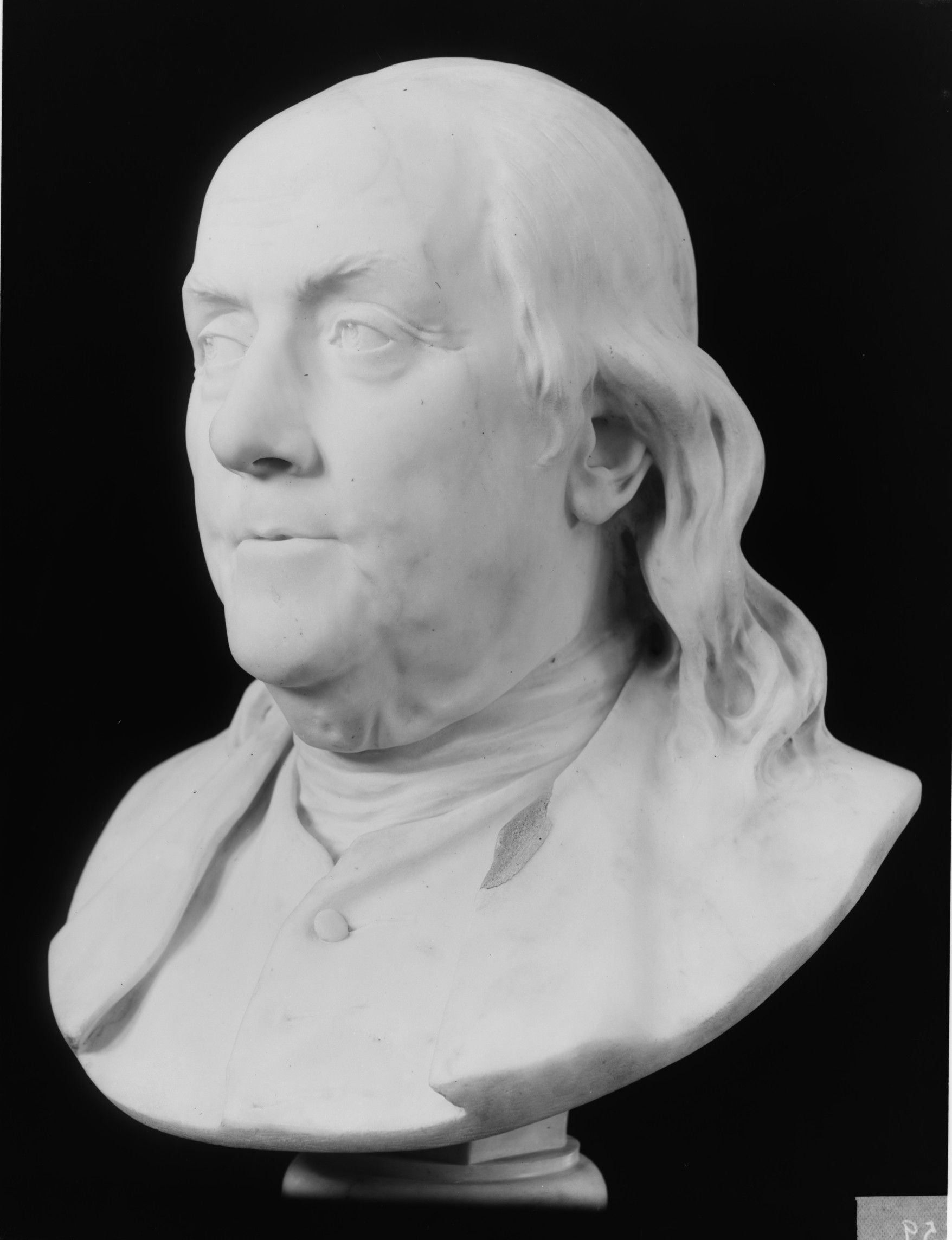 Terracotta Portrait Bust of Benjamin Franklin - Diplomatic