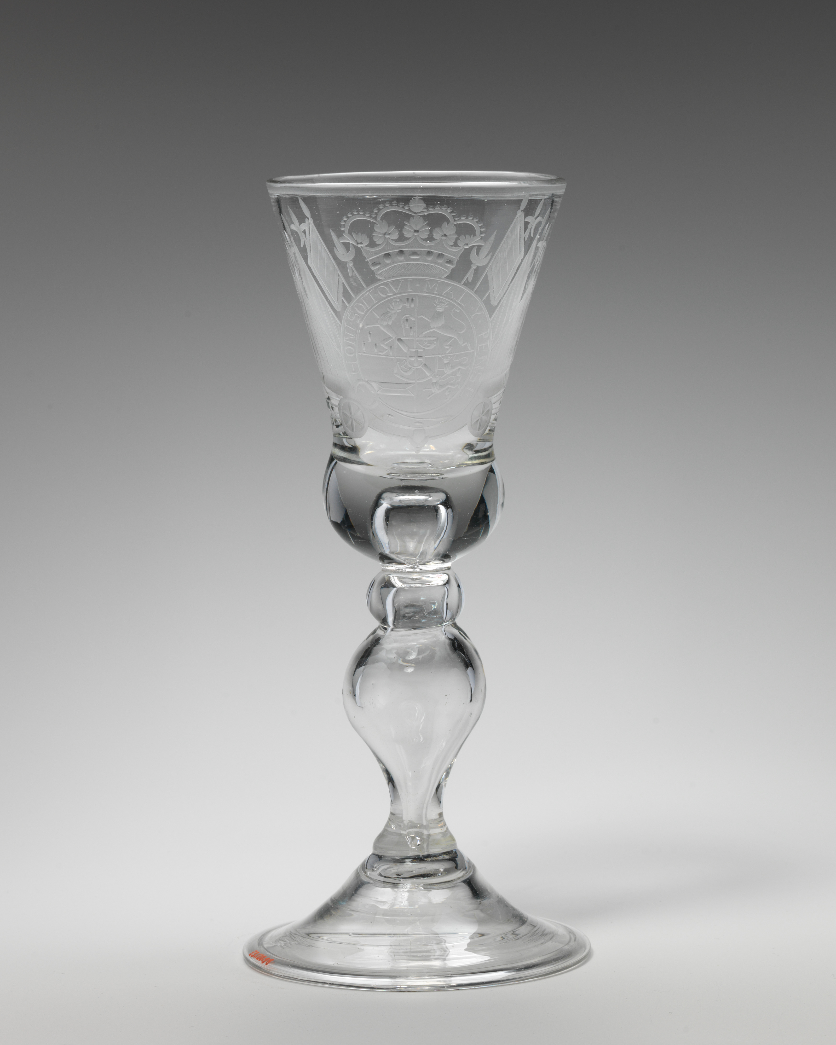 Wineglass (marriage glass) | British, probably Newcastle glass with ...