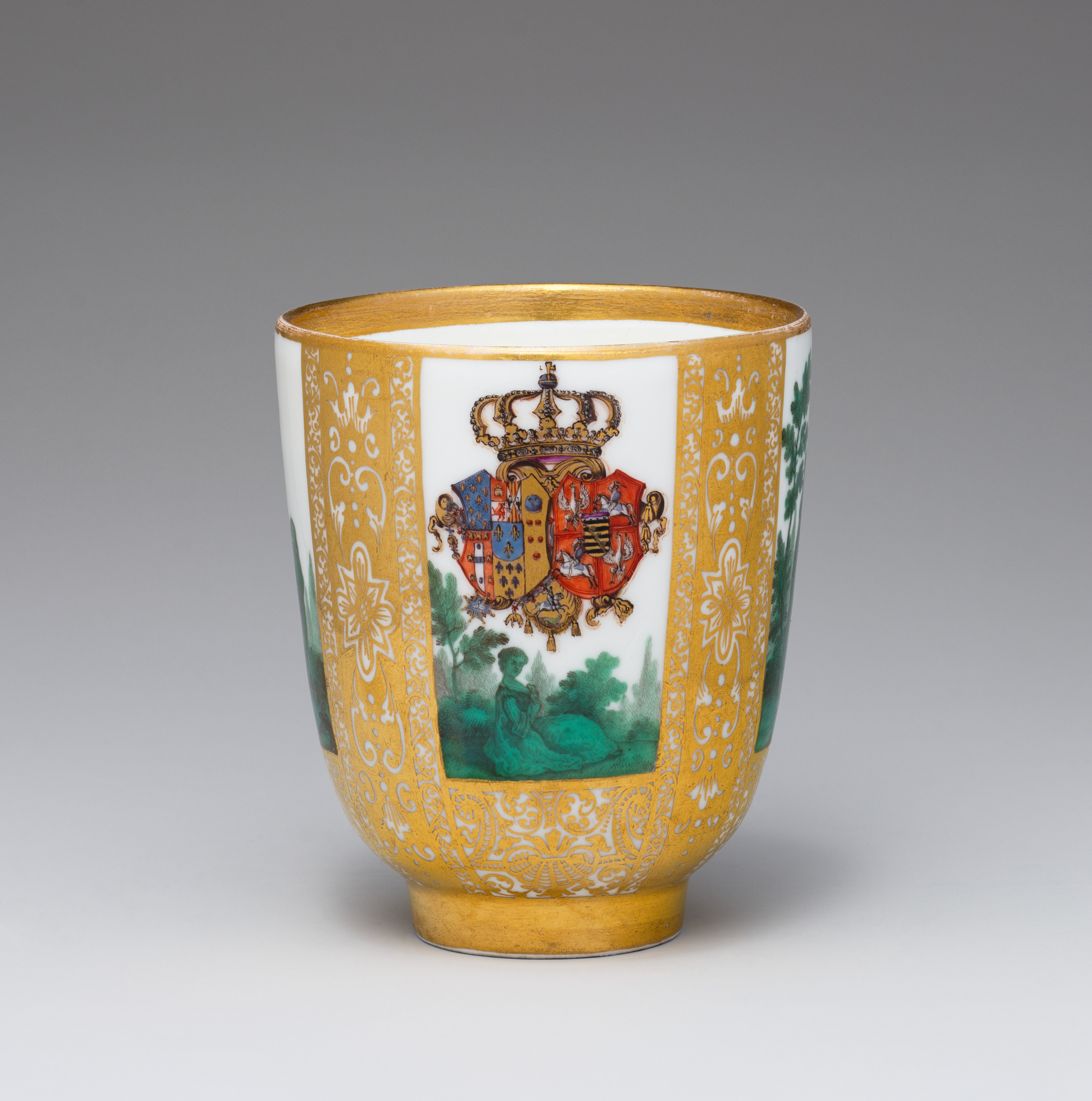 Cup with the Arms of Poland/Saxony and Naples/Sicily by Meissen Manufactory