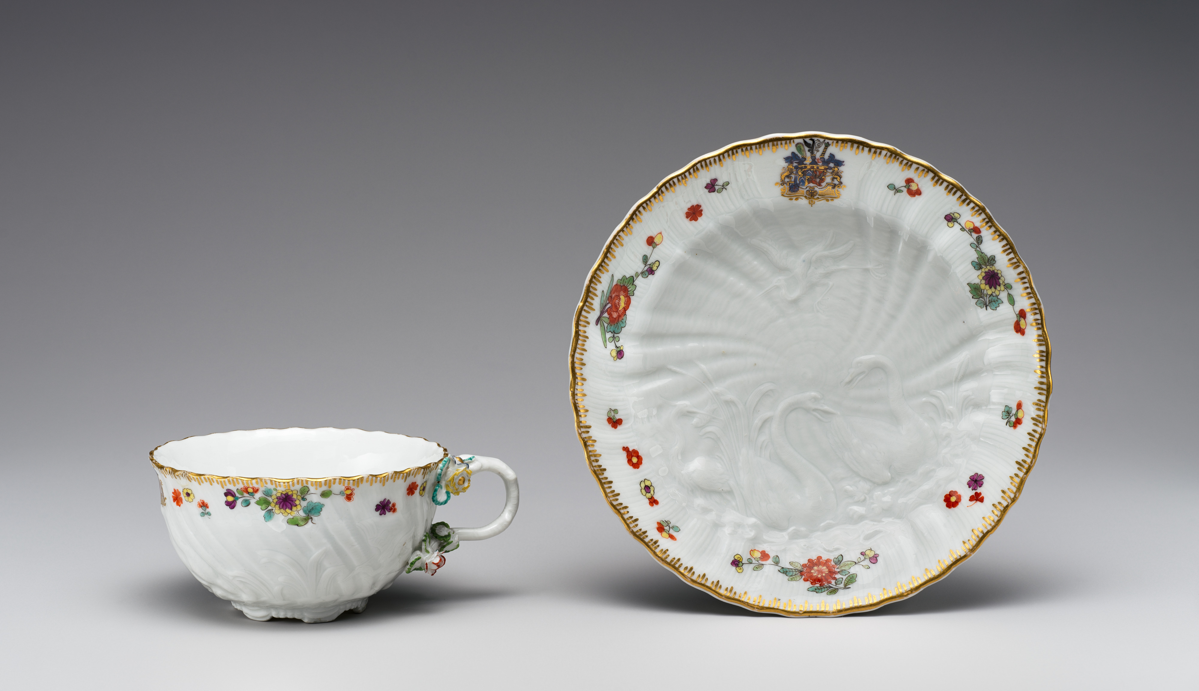 Cup and saucer (part of a service) by Meissen Manufactory