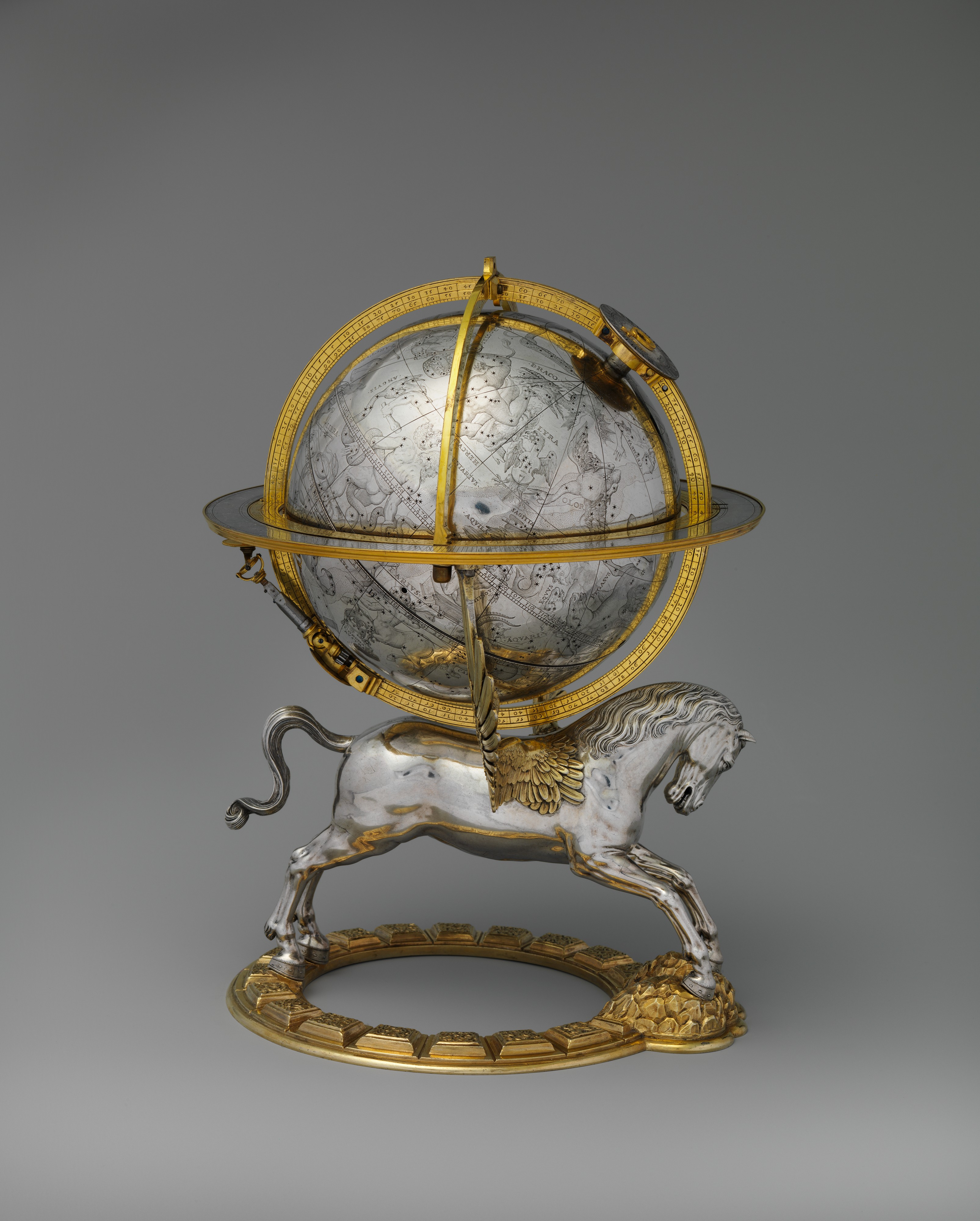 Gerhard Emmoser | Celestial globe with clockwork | Austrian 