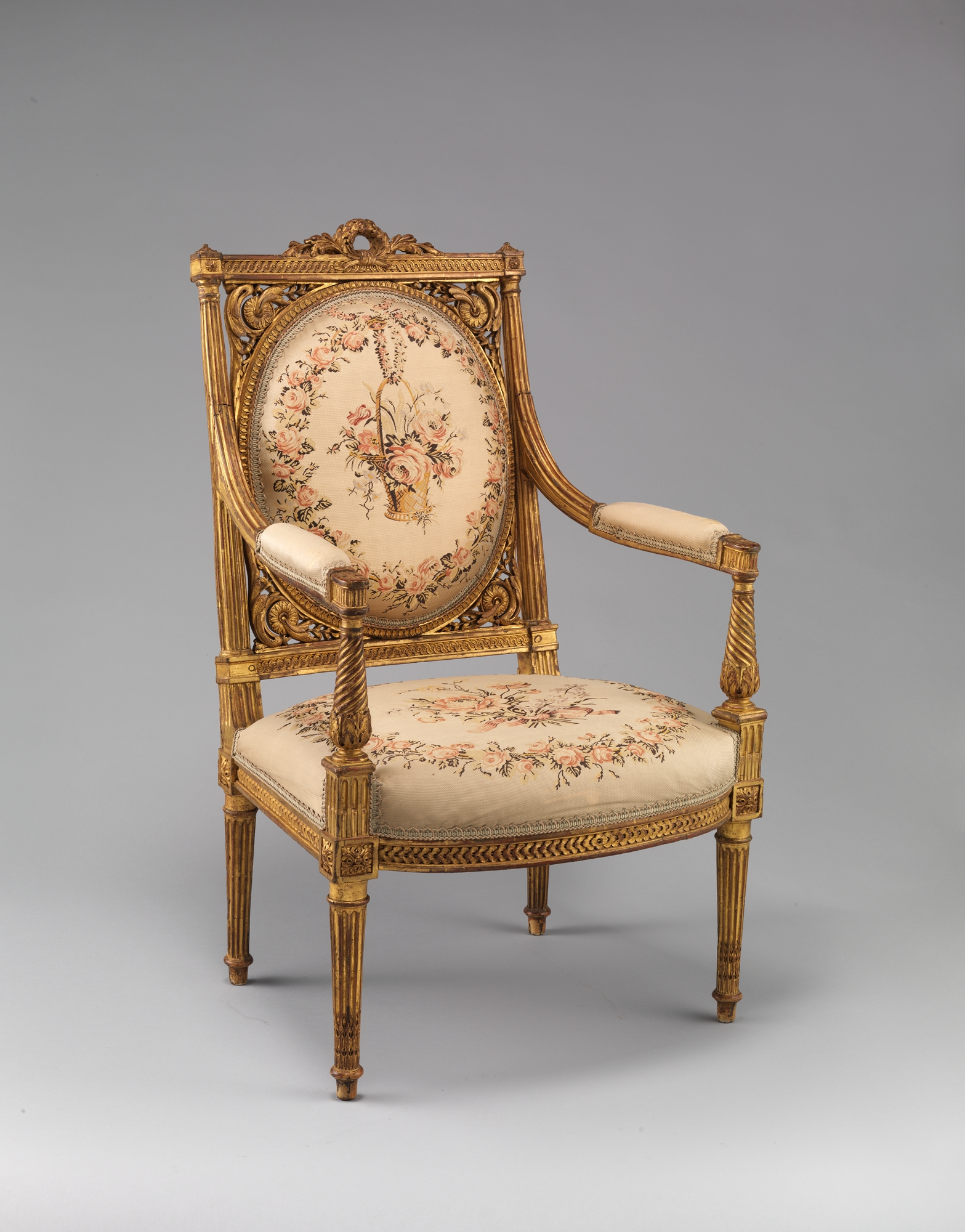 Georges Jacob  Armchair (fauteuil) from Louis XVI's Salon des