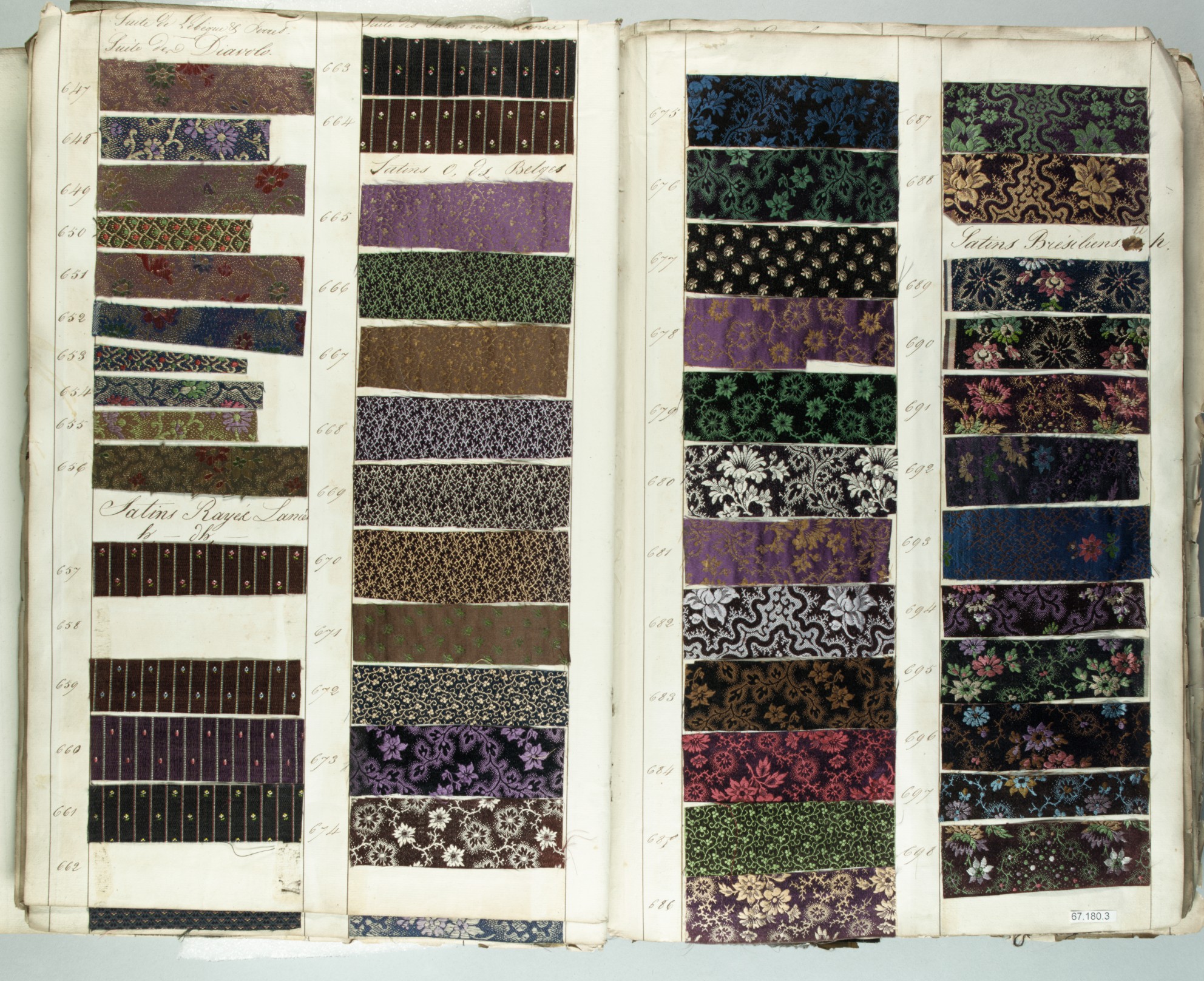 Textile Sample Book French The Metropolitan Museum of Art