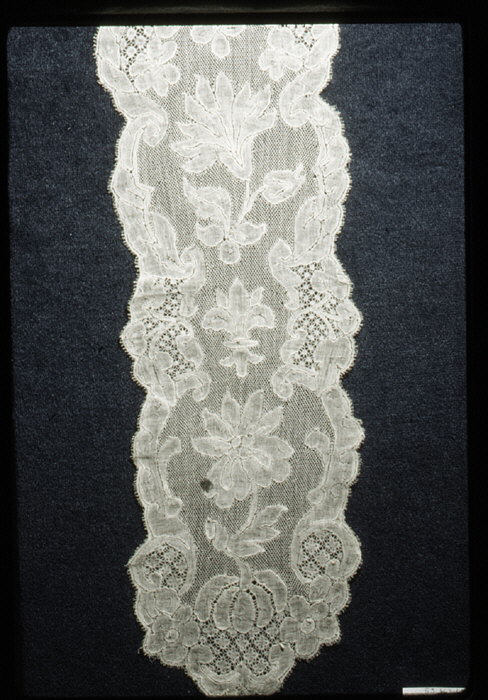 Pair of lappets and joined cap edging | Flemish | The Metropolitan ...