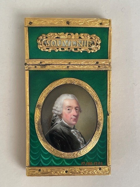 Souvenir with miniature portrait of François Boucher