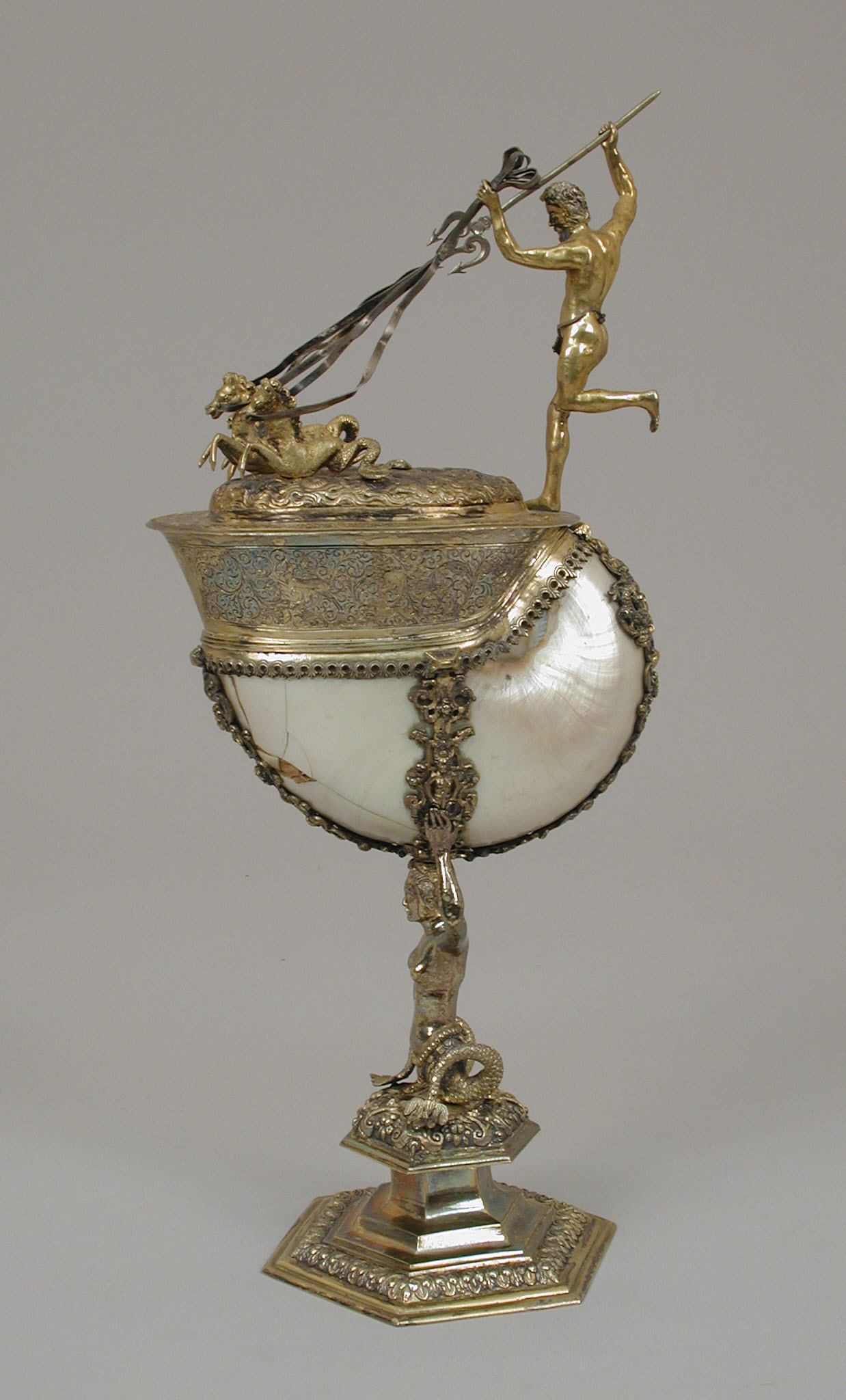 Munich Residence Treasury Nautilus Shell Cup, circa 1600