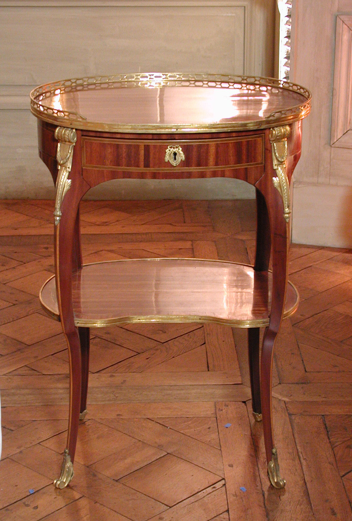 of French, Art Roger | Lacroix table | | a Metropolitan The of Small Vandercruse, oval Paris pair) (one writing called Museum