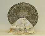 Headdress, silver, silk, probably Austrian