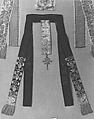 Ribbon, silk, metal, French (Breton)