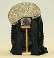 Headdress, silk, metal, German