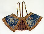 Textile, silk, metallic thread, Russian