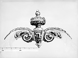 Holy-water stoup, Handle and mounts made by Alfred André (French, 1839–1919), Rock crystal, gold, enamel, French