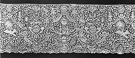 Flounce (two pieces), Bobbin lace, Flemish