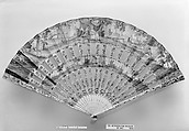 Fan, Paper, ivory, paint, French