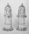 Pair of casters, Joseph Ward, Silver, British, London