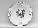 Plate (one of a pair), Tournai  Belgian, Soft-paste porcelain, Belgian, Tournai