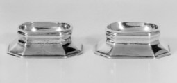 Pair of saltcellars, Thomas Folkingham, Silver, British, London