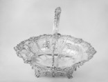 Cake basket, John Langford (working 1763–70), Silver, British, London