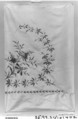 Panels (4), Silk and metal thread on silk, French