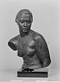 Torso of Meditation, Robert Wlérick (French, 1882–1944), Bronze on black marble rectangular base., French