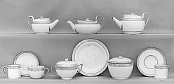 Teapot with cover (part of a set), Josiah Wedgwood and Sons British, Pottery, British, Staffordshire