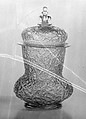 Jar with cover, Glass, Italian, Venice (Murano)