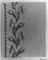 Sample, Silk and metal thread on wool, French