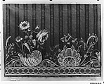 Dress border, Silk on silk, French