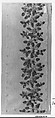 Dress border, Silk and metal thread on cotton, French
