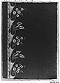 Embroidery sample for a man’s suit or waistcoat, Silk embroidery on silk, French