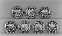 Plate (part of a service), Crown Derby (British, 1750–present), Bone china, British, Derby