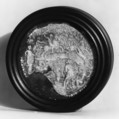 Barbara (of Bologna or of Rome?), White wax on black slate, Italian