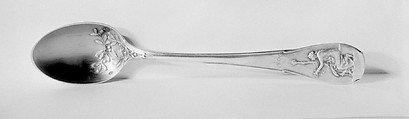 Souvenir spoon, Charles Christofle  French, Silver, parcel gilt, French, Paris