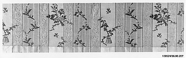 Piece, Silk and metal thread, French