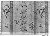 Piece, Silk and metal thread, French