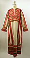Dress, linen, cotton, Russian