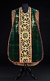 Chasuble, Silk, metal, Italian