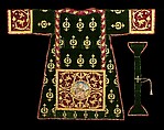 Dalmatic and maniple, Silk, metal, linen, Italian