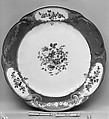 Plate (Assiette à palmes) (1 of 102) (part of a service), Sèvres Manufactory  French, Soft-paste porcelain, French, Sèvres