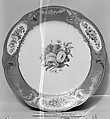 Plate (Assiette à palmes) (1 of 102) (part of a service), Sèvres Manufactory French, Soft-paste porcelain, French, Sèvres