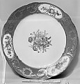 Plate (part of a service), Sèvres Manufactory  French, Soft-paste porcelain, French, Sèvres