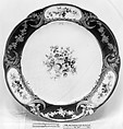 Plate (Assiette à palmes) (1 of 102) (part of a service), Sèvres Manufactory French, Soft-paste porcelain, French, Sèvres