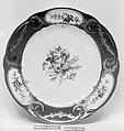 Plate (Assiette à palmes) (1 of 102) (part of a service), Sèvres Manufactory French, Soft-paste porcelain, French, Sèvres