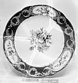 Plate (part of a service), Sèvres Manufactory French, Soft-paste porcelain, French, Sèvres