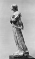 The Angel Gabriel, Possibly by Masseo Civitali (active ca. 1489–1511), Painted and partially gilt terracotta, Italian, Lucca