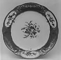 Plate (assiette à palmes) (1 of 102) (part of a service), Sèvres Manufactory  French, Soft-paste porcelain, French, Sèvres